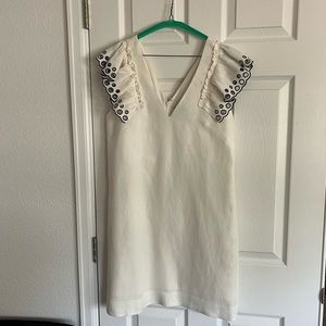 JCrew white linen dress